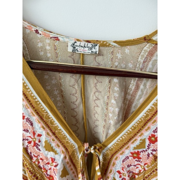 Free People Intimately For You Bodysuit In Gold Women's Size S NWOT - Picture 7 of 10